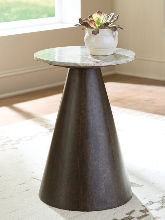Myers Furniture Outlet - Ashley Furniture - Waltnor Accent Table - Accent Table / Gray/White/Brown - A4000720