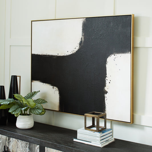 Myers Furniture Outlet - Ashley Furniture - Reighlea Wall Decor - Wall Art / Black/White - A8000352