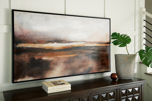 Myers Furniture Outlet - Ashley Furniture - Drewland Wall Decor - Wall Art / Black/Brown/Orange - A8000375