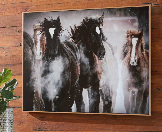 Myers Furniture Outlet - Ashley Furniture - Chaseburn Wall Decor - Wall Art / Brown/Black/White - A8000380