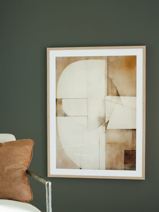Myers Furniture Outlet - Ashley Furniture - Corlain Wall Decor - Wall Art / Brown/Tan/White - A8000407