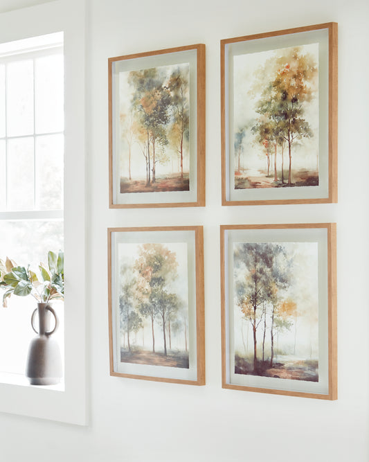 Myers Furniture Outlet - Ashley Furniture - Bryneford Wall Decor - Wall Art Set (4/CN) / Multi - A8000411