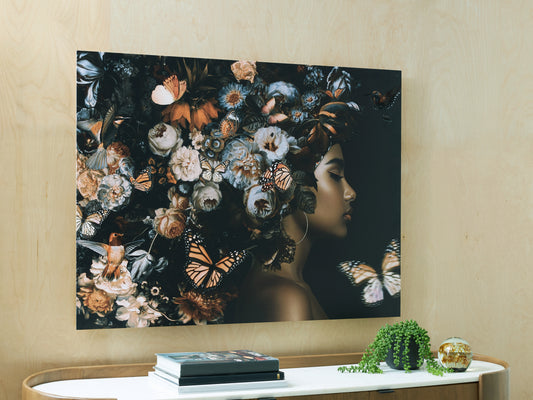 Myers Furniture Outlet - Ashley Furniture - Valfer Wall Decor - Wall Art / Orange/Black/White - A8000481