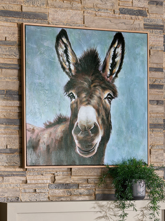 Myers Furniture Outlet - Ashley Furniture - Landerton Wall Decor - Wall Art / Brown/Blue/White - A8000488