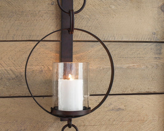 Myers Furniture Outlet - Ashley Furniture - Ogaleesha Wall Decor - Wall Sconce / Brown - A8010036