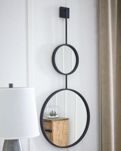 Myers Furniture Outlet - Ashley Furniture - Brewer Mirror - Accent Mirror / Black - A8010166