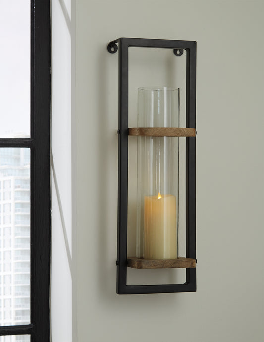 Myers Furniture Outlet - Ashley Furniture - Colburn Wall Decor - Wall Sconce / Natural/Black - A8010171
