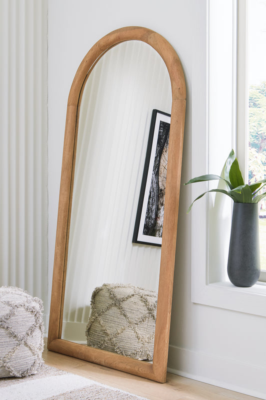 Myers Furniture Outlet - Ashley Furniture - Dairville Mirror - Floor Mirror / Brown - A8010323