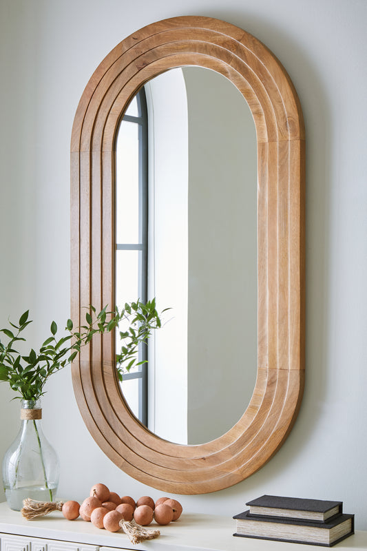 Myers Furniture Outlet - Ashley Furniture - Daverly Mirror - Accent Mirror / Brown - A8010326