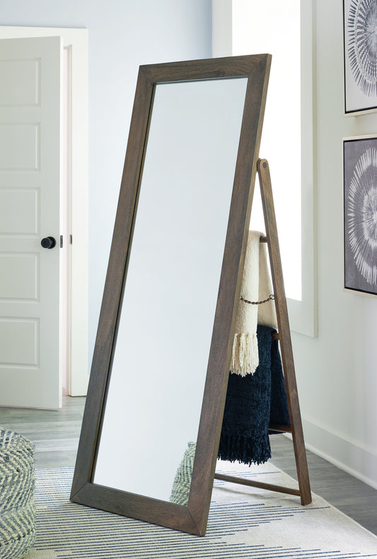 Myers Furniture Outlet - Ashley Furniture - Dirkins Mirror - Floor Mirror / Brown - A8010343