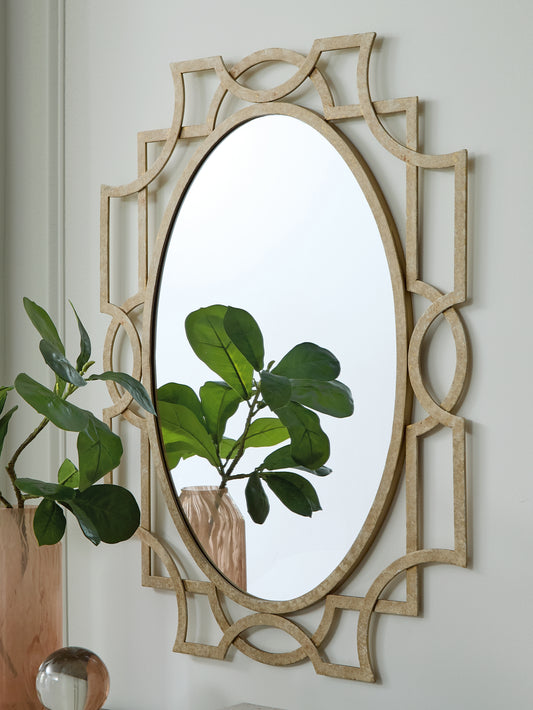 Myers Furniture Outlet - Ashley Furniture - Fulkmore Mirror - Accent Mirror / Antique Gold Finish - A8010350