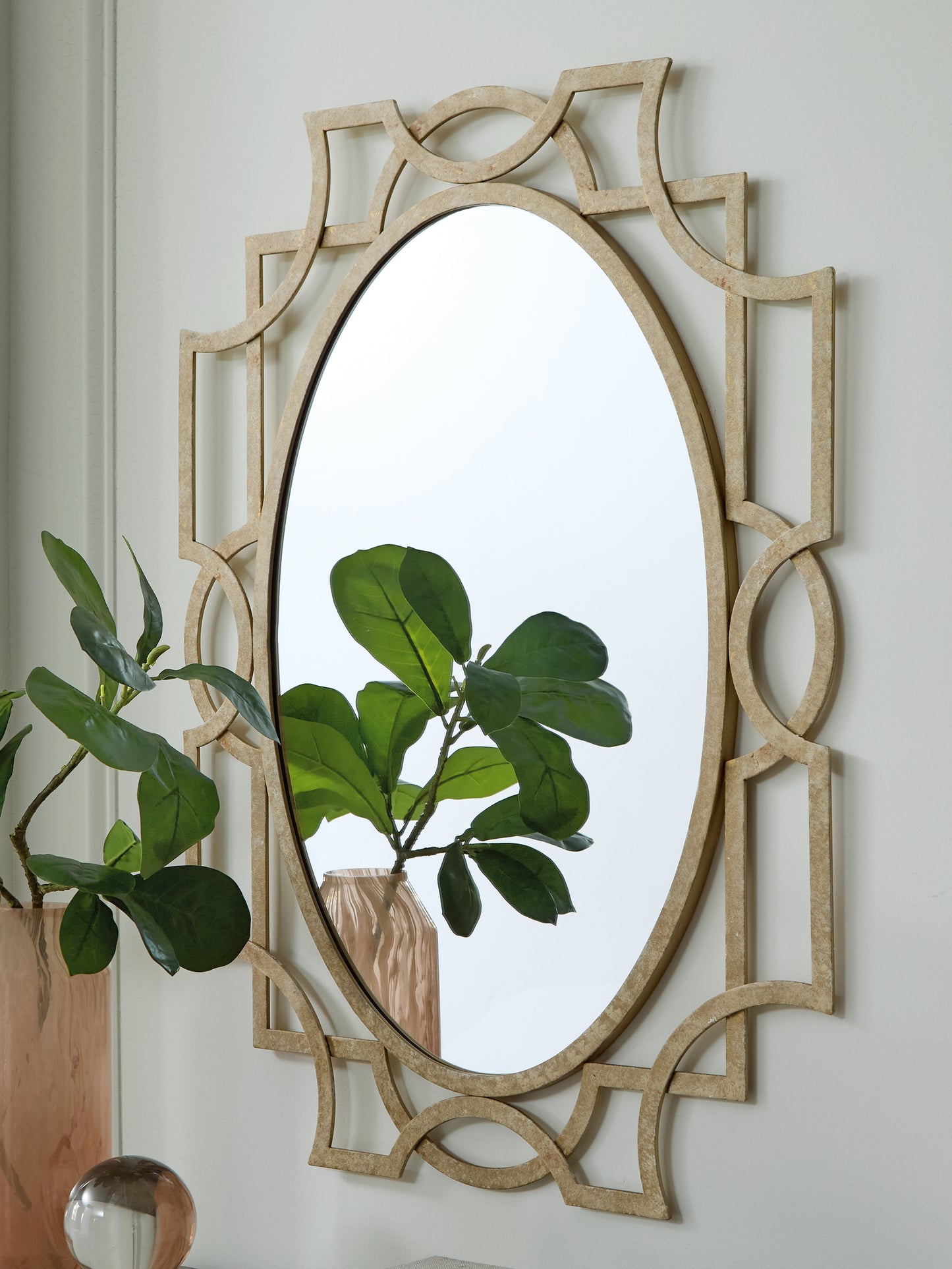 Myers Furniture Outlet - Ashley Furniture - Fulkmore Mirror - Accent Mirror / Antique Gold Finish - A8010350