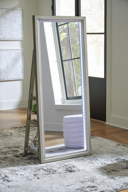 Myers Furniture Outlet - Ashley Furniture - Evesen Mirror - Floor Standing Mirror/Storage - A8010380