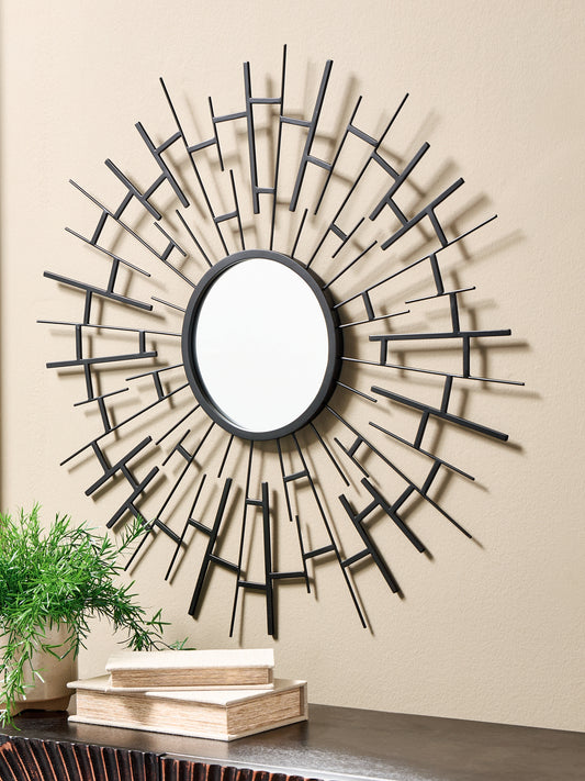Myers Furniture Outlet - Ashley Furniture - Garrenworth Mirror - Accent Mirror / Black - A8010391