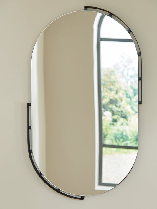 Myers Furniture Outlet - Ashley Furniture - Valkings Mirror - Accent Mirror / Black - A8010403
