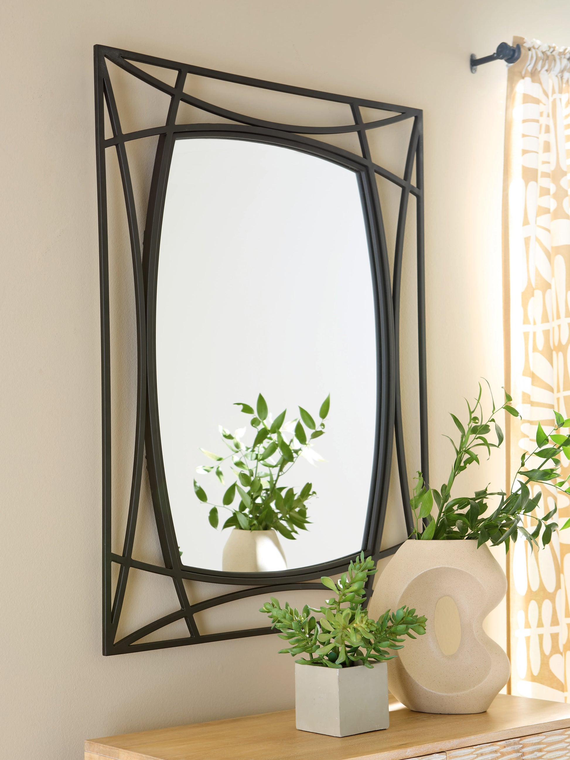 Myers Furniture Outlet - Ashley Furniture - Freenville Mirror - Accent Mirror / Black - A8010408
