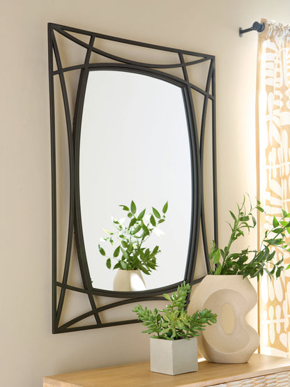 Myers Furniture Outlet - Ashley Furniture - Freenville Mirror - Accent Mirror / Black - A8010408