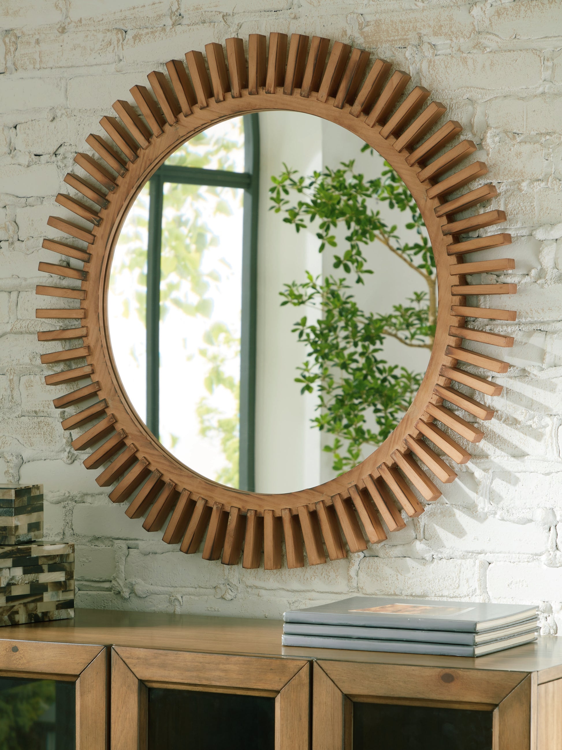 Myers Furniture Outlet - Ashley Furniture - Tedwell Mirror - Accent Mirror / Brown - A8010410