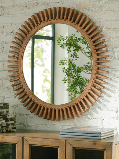Myers Furniture Outlet - Ashley Furniture - Tedwell Mirror - Accent Mirror / Brown - A8010410