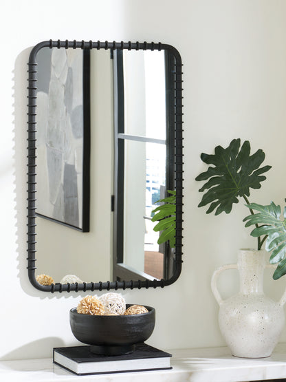 Myers Furniture Outlet - Ashley Furniture - Judlow Mirror - Accent Mirror / Black - A8010419