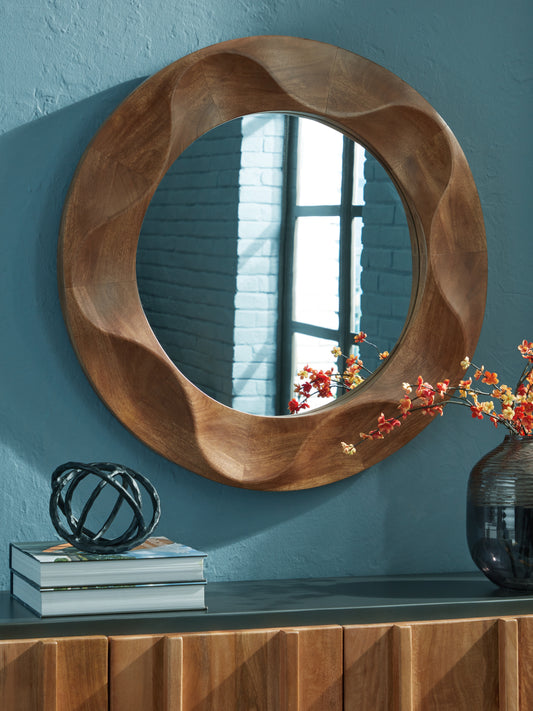 Myers Furniture Outlet - Ashley Furniture - Aajon Mirror - Accent Mirror / Brown - A8010427