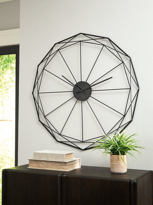Myers Furniture Outlet - Ashley Furniture - Arkthorne Wall Decor - Wall Clock / Black - A8010429