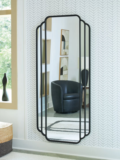 Myers Furniture Outlet - Ashley Furniture - Antigone Mirror - Floor Mirror / Black - A8010434