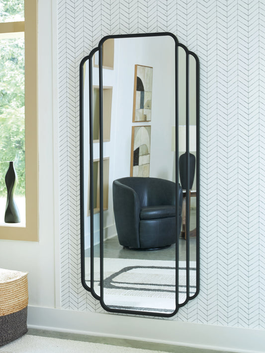 Myers Furniture Outlet - Ashley Furniture - Antigone Mirror - Floor Mirror / Black - A8010434