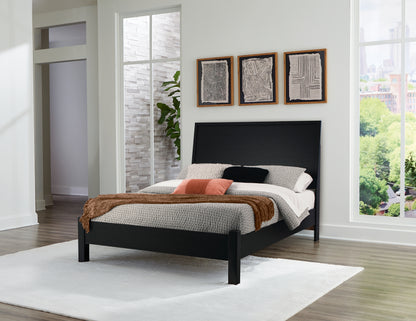Myers Furniture Outlet - Ashley Furniture - Danziar Bedroom - Queen Panel Bed / Black - B1013B5