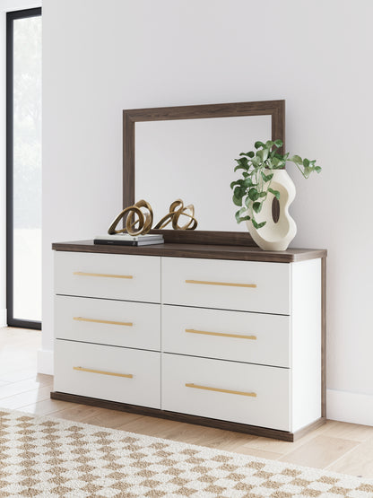 Myers Furniture Outlet - Ashley Furniture - Kendanport Bedroom - Dresser and Mirror / Brown - PCB1108B1