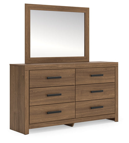 Myers Furniture Outlet - Ashley Furniture - Broachmyn Bedroom - Dresser and Mirror / Auburn - PCB1116B1