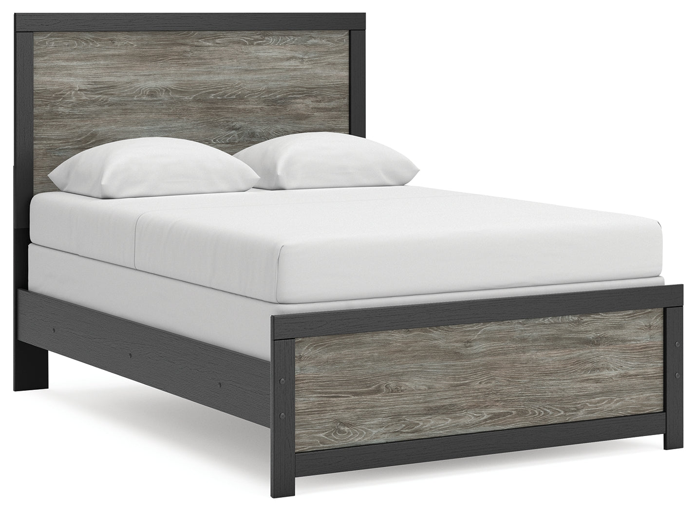 Myers Furniture Outlet - Ashley Furniture - Broachmyn Bedroom - Full Panel Bed / Black/Gray - PCB1118B9