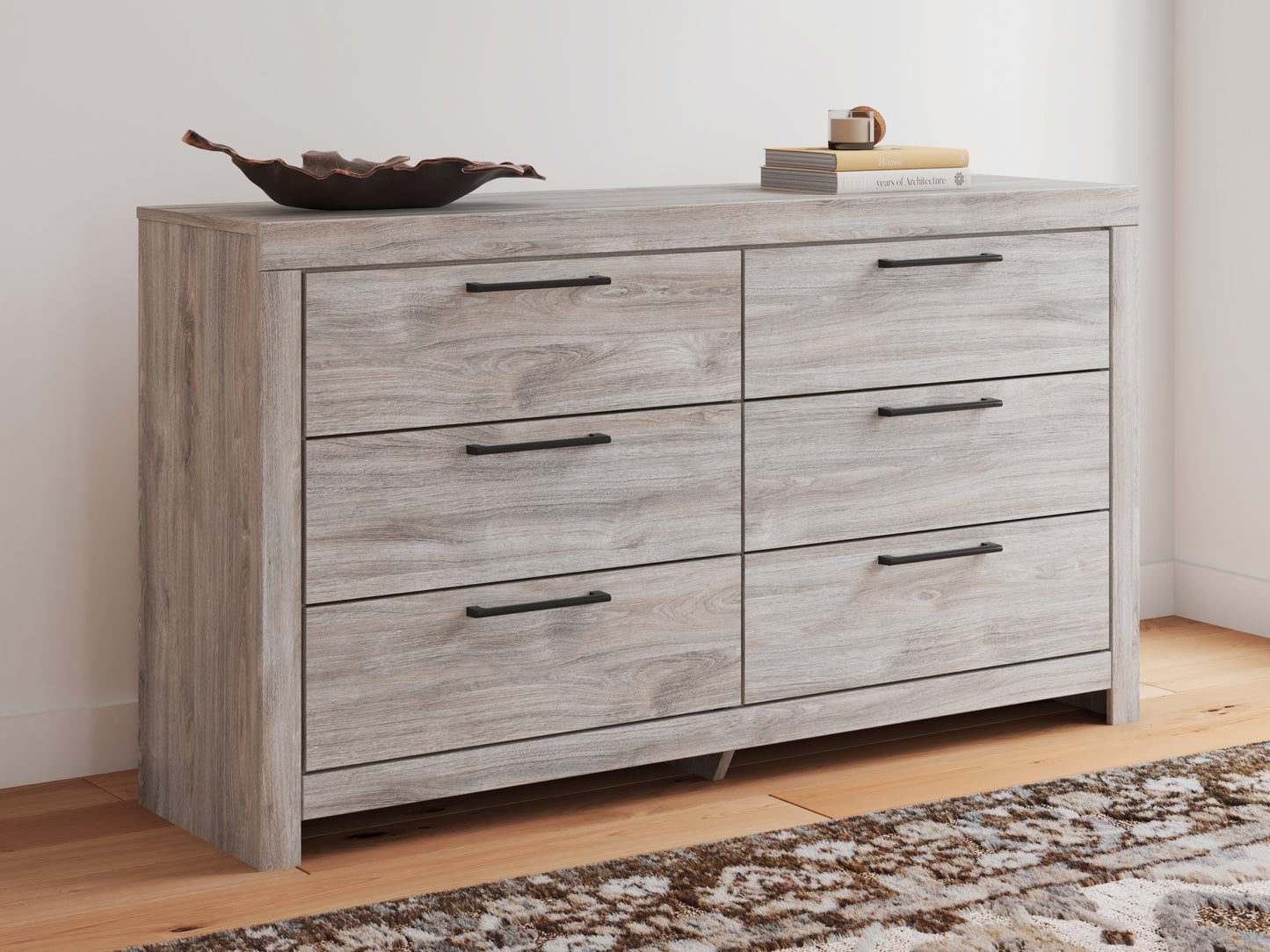 Myers Furniture Outlet - Ashley Furniture - Broachmyn Bedroom - Six Drawer Dresser / Gray - PCB1120-31