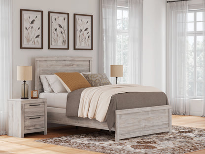 Myers Furniture Outlet - Ashley Furniture - Broachmyn Bedroom - Full Panel Bed / Gray - PCB1120B9