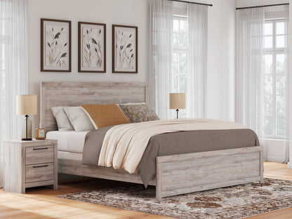 Myers Furniture Outlet - Ashley Furniture - Broachmyn Bedroom - King Panel Bed / Gray - PCB1120B6