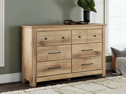 Myers Furniture Outlet - Ashley Furniture - Makidern Bedroom - Six Drawer Dresser / Tan - PCB1170-31