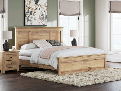 Myers Furniture Outlet - Ashley Furniture - Makidern Bedroom - King Panel Bed / Tan - PCB1170B12