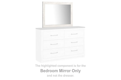 Myers Furniture Outlet - Ashley Furniture - Gerridan Bedroom - Bedroom Mirror / White/Gray - B1190-36