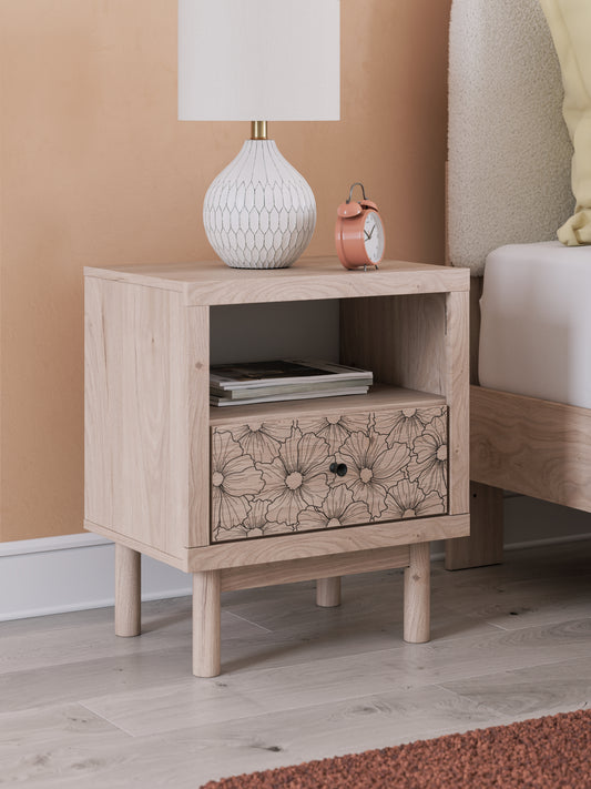Myers Furniture Outlet - Ashley Furniture - Arloster Bedroom - Twin Upholstered Day Bed with Storage / Tan/White - PCB1566B9