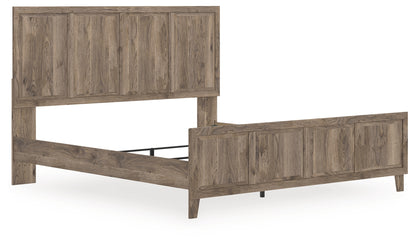 Myers Furniture Outlet - Ashley Furniture - Rusticott Bedroom - King Panel Bed / Brown - PCB2260B6