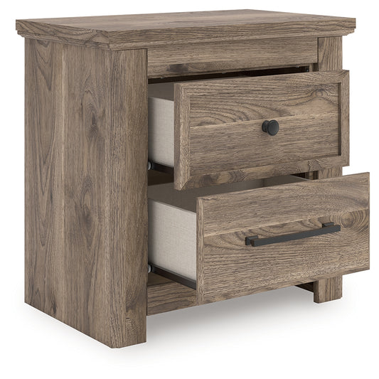 Myers Furniture Outlet - Ashley Furniture - Rusticott Bedroom - King Poster Bed / Brown - PCB2260B7