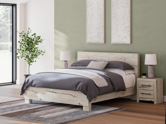 Myers Furniture Outlet - Ashley Furniture - Lawroy Bedroom - Full Panel Bed with Storage / Light Natural - B2310B43