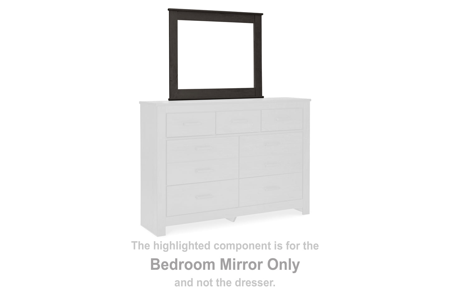 Myers Furniture Outlet - Ashley Furniture - Brinxton Bedroom - Bedroom Mirror / Charcoal - B249-36