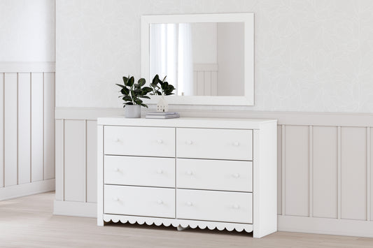 Myers Furniture Outlet - Ashley Furniture - Mollviney Bedroom - Full Panel Storage Bed / White - B2540B7