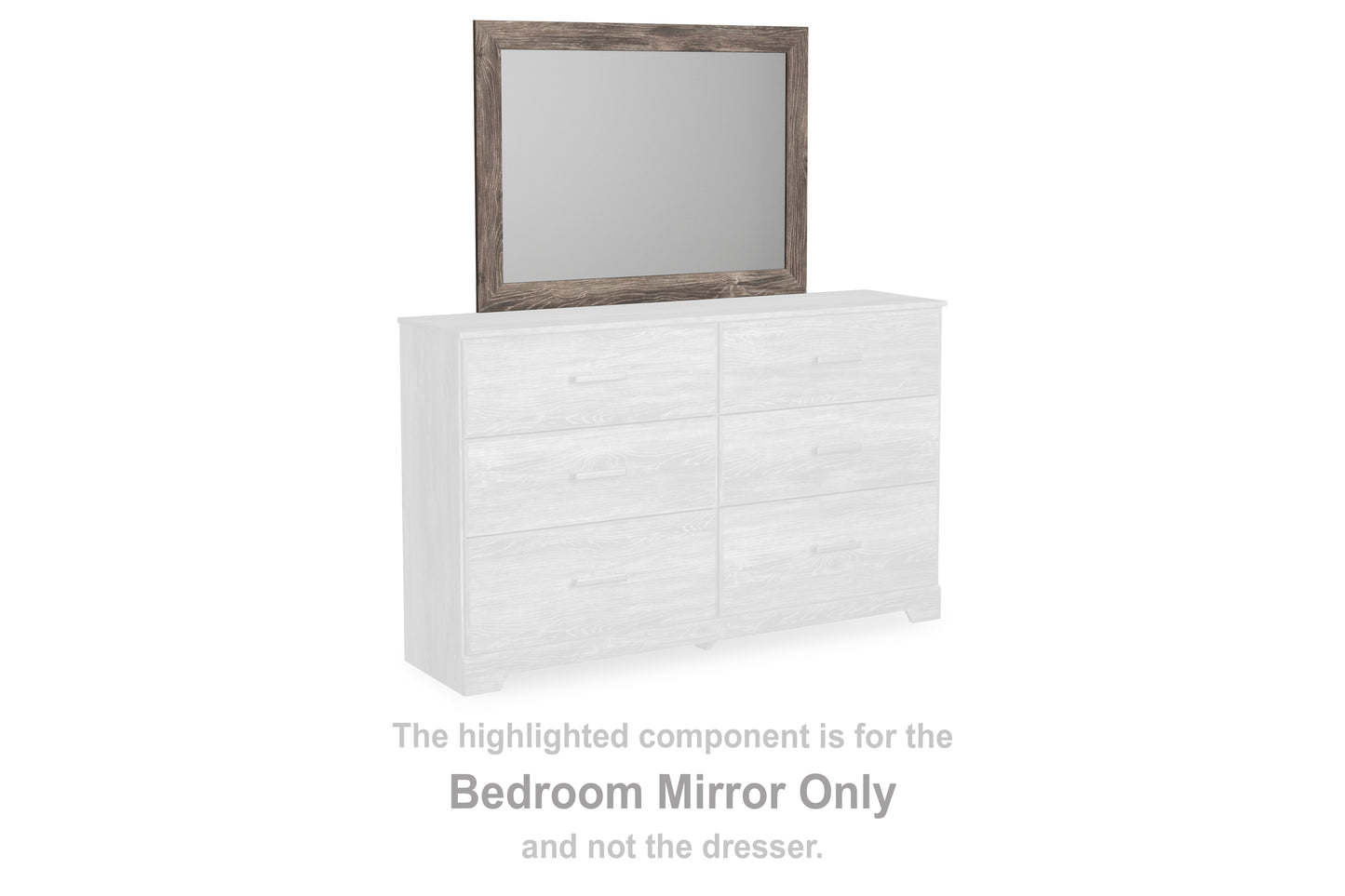 Myers Furniture Outlet - Ashley Furniture - Ralinksi Bedroom - Bedroom Mirror / Gray - B2587-36