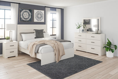 Myers Furniture Outlet - Ashley Furniture - Stelsie Bedroom - Queen Panel Bed / White - B2588B2
