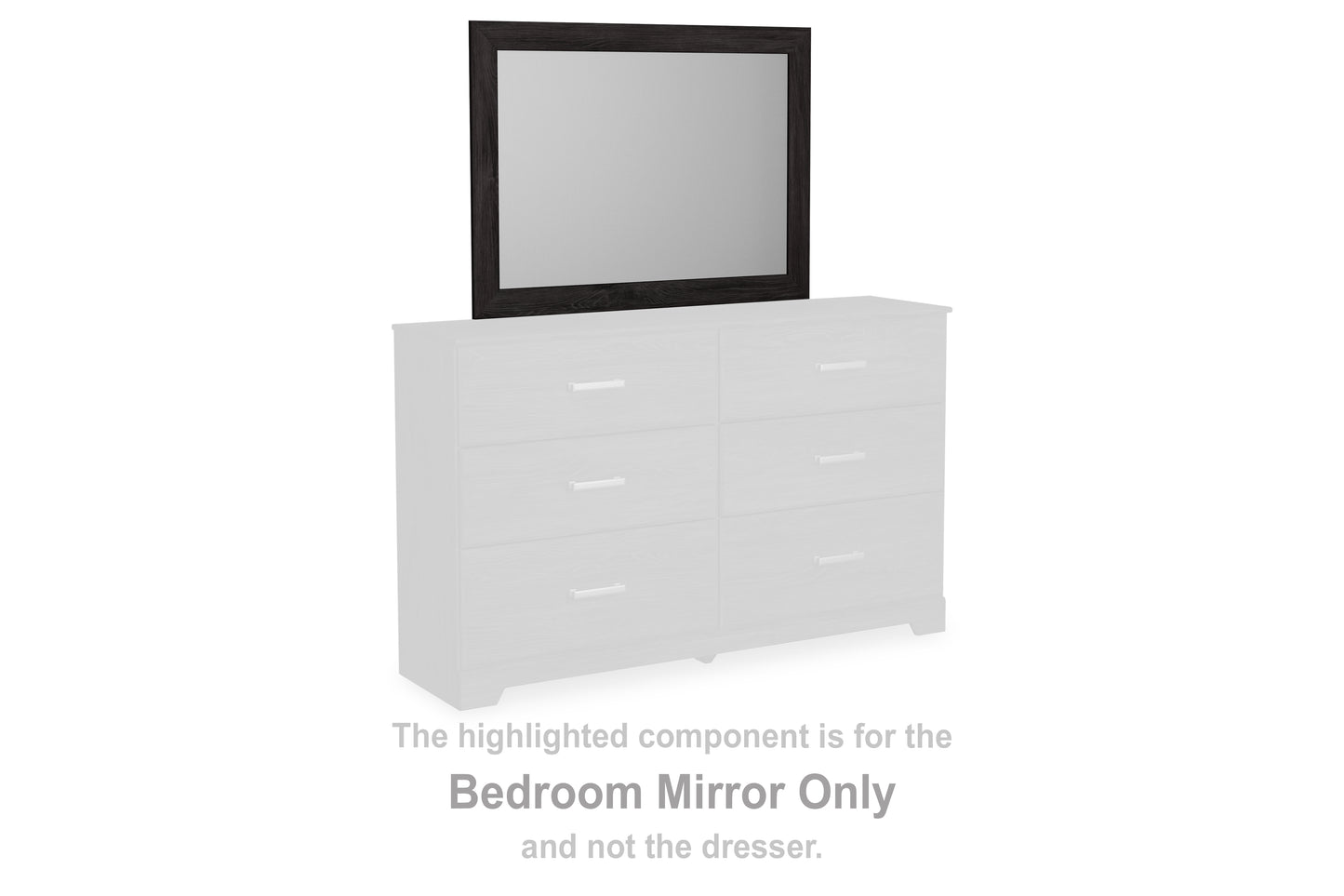 Myers Furniture Outlet - Ashley Furniture - Belachime Bedroom - Bedroom Mirror / Charcoal - B2589-36