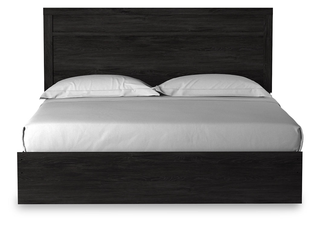 Belachime King Panel Bed, Dresser, Mirror, Chest and Nightstand
