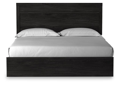 Belachime King Panel Bed, Dresser, Mirror, Chest and Nightstand