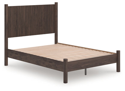 Myers Furniture Outlet - Ashley Furniture - Pamytta Bedroom - Full Panel Platform Bed / Brown - PCB2614B4